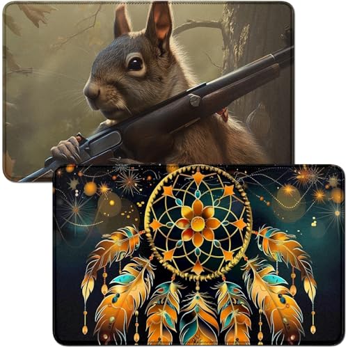 RWUTYTIUL Spielmatte für MTG-Karte, Spielmatte und Eichhörnchen, 2-teiliges Set, 61 x 35,6 cm, genähte Spielmatte für Commander-Board, TCG, RPG, CCG, Spielmatte für Kartenspiel, Spielzubehör RWUTYTIUL Spielmatte für MTG-Karte, Spielmatte und Eichhörnchen, 2-teiliges Set, 61 x 35,6 cm, genähte Spielmatte für Commander-Board, TCG, RPG, CCG, Spielmatte für Kartenspiel, Spielzubehör von RWUTYTIUL