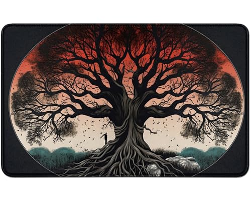 RWUTYTIUL Spielmatte für MTG-Karten, TCG Spielmatte 61 x 35,6 cm, Genähte Spielmatte für Commander Board RPG CCG Game Magic The Gathering, Spielmatte für Kartenspiele, Spielzubehör RWUTYTIUL Spielmatte für MTG-Karten, TCG Spielmatte 61 x 35,6 cm, Genähte Spielmatte für Commander Board RPG CCG Game Magic The Gathering, Spielmatte für Kartenspiele, Spielzubehör von RWUTYTIUL