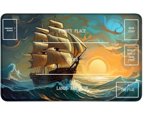 RWUTYTIUL - Spielmatte für MTG TCG Karte, Computermatte, 61 x 35,6 cm, genähte Spielmatte für Kommandantenbrett, RPG CCG Game Magic The Gathering, Spielmatte für RWUTYTIUL - Spielmatte für MTG TCG Karte, Computermatte, 61 x 35,6 cm, genähte Spielmatte für Kommandantenbrett, RPG CCG Game Magic The Gathering, Spielmatte für von RWUTYTIUL