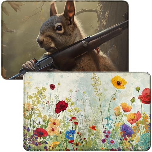 RWUTYTIUL Spielmatte für Wildflower MTG-Karte, Spielmatte und Eichhörnchen, 2-teiliges Set, 61 x 35,6 cm, genähte Spielmatte für Commander-Board, TCG, RPG, CCG, Spielmatte für Kartenspiel RWUTYTIUL Spielmatte für Wildflower MTG-Karte, Spielmatte und Eichhörnchen, 2-teiliges Set, 61 x 35,6 cm, genähte Spielmatte für Commander-Board, TCG, RPG, CCG, Spielmatte für Kartenspiel von RWUTYTIUL
