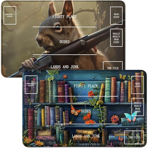 RWUTYTIUL Spielmatte und Eichhörnchen, Motiv: Schmetterling, blau, MTG-Karte, Spielmatte, Schreibtischunterlage, 61 x 35,6 cm, genähte Spielmatte für Commander-Board, TCG, RPG, CCG, Spielmatte für RWUTYTIUL Spielmatte und Eichhörnchen, Motiv: Schmetterling, blau, MTG-Karte, Spielmatte, Schreibtischunterlage, 61 x 35,6 cm, genähte Spielmatte für Commander-Board, TCG, RPG, CCG, Spielmatte für von RWUTYTIUL