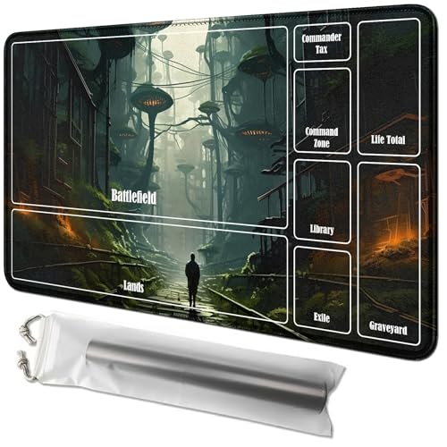 RWUTYTIUL Village Man Karten-Spielmatte, 61 x 35,6 cm, mit Tube-Tasche, Kartenspielmatte mit Zonen, Commander-Deckbrett, MTG, RPG, CCG, TCG, Kartenspiel, Schreibtischunterlage für Anfänger RWUTYTIUL Village Man Karten-Spielmatte, 61 x 35,6 cm, mit Tube-Tasche, Kartenspielmatte mit Zonen, Commander-Deckbrett, MTG, RPG, CCG, TCG, Kartenspiel, Schreibtischunterlage für Anfänger von RWUTYTIUL