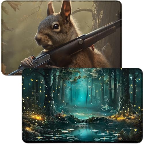 RWUTYTIUL for Forest Brook MTG Card Playmat & Squirrels Playmat Desk Mats 2-teiliges Set, 61 x 35,6 cm, genähte Spielmatte für Commander-Board, TCG, RPG, CCG, Spielmatte für Kartenspiel, Spielzubehör RWUTYTIUL for Forest Brook MTG Card Playmat & Squirrels Playmat Desk Mats 2-teiliges Set, 61 x 35,6 cm, genähte Spielmatte für Commander-Board, TCG, RPG, CCG, Spielmatte für Kartenspiel, Spielzubehör von RWUTYTIUL