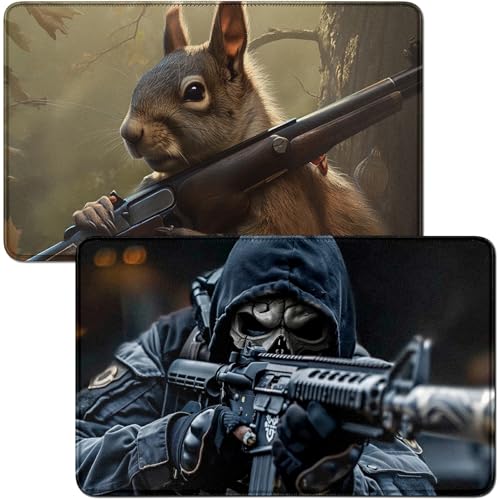 RWUTYTIUL for Gray Skull MTG Card Playmat & Squirrels Playmat Desk Mats 2Pcs Set 24 X 14 Inch, Stitched Playmat for Commmander Board TCG RPG CCG, Play Mat for Card Game Playing Accessories RWUTYTIUL for Gray Skull MTG Card Playmat & Squirrels Playmat Desk Mats 2Pcs Set 24 X 14 Inch, Stitched Playmat for Commmander Board TCG RPG CCG, Play Mat for Card Game Playing Accessories von RWUTYTIUL
