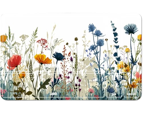 RWUTYTIUL for MTG Card Playmat 24 X 14 Inch with A Zone, Stitched Play Mat for Commander-Board TCG RPG CCG Game Desktop Tablet Mouse Pad for Playing Accessories, Flower Wildflower RWUTYTIUL for MTG Card Playmat 24 X 14 Inch with A Zone, Stitched Play Mat for Commander-Board TCG RPG CCG Game Desktop Tablet Mouse Pad for Playing Accessories, Flower Wildflower von RWUTYTIUL