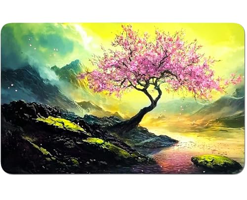 RWUTYTIUL for MTG Card Playmat 24 X 14 Inch with No Zone, Stitched Play Mat for Commander-Board TCG RPG CCG Game Desktop Tablet Mouse Pad for Playing Accessories, Green Mountain Tree RWUTYTIUL for MTG Card Playmat 24 X 14 Inch with No Zone, Stitched Play Mat for Commander-Board TCG RPG CCG Game Desktop Tablet Mouse Pad for Playing Accessories, Green Mountain Tree von RWUTYTIUL