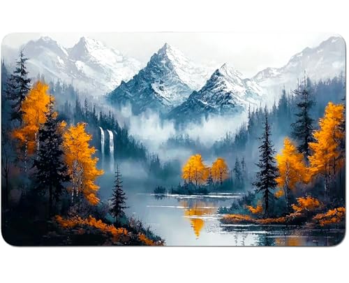 RWUTYTIUL for MTG Card Playmat 24 X 14 Inch with No Zone, Stitched Play Mat for Commander Board TCG RPG CCG Game Desktop Tablet Mouse Pad for Playing Accessories, Maple Mountain Range RWUTYTIUL for MTG Card Playmat 24 X 14 Inch with No Zone, Stitched Play Mat for Commander Board TCG RPG CCG Game Desktop Tablet Mouse Pad for Playing Accessories, Maple Mountain Range von RWUTYTIUL