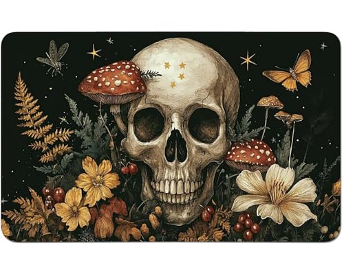 RWUTYTIUL for MTG Card Playmat 24 X 14 Inch with No Zone, Stitched Play Mat for Commander Board TCG RPG CCG Game Desktop Tablet Mouse Pad for Playing Accessories, Mushroom Skull RWUTYTIUL for MTG Card Playmat 24 X 14 Inch with No Zone, Stitched Play Mat for Commander Board TCG RPG CCG Game Desktop Tablet Mouse Pad for Playing Accessories, Mushroom Skull von RWUTYTIUL