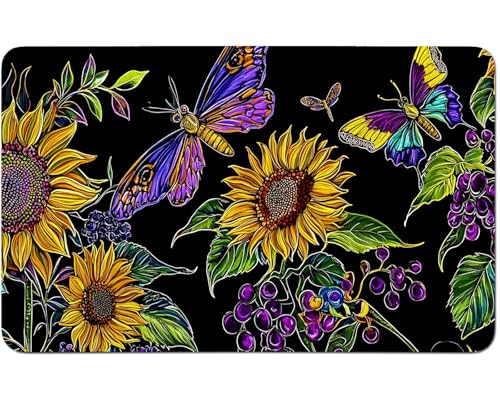 RWUTYTIUL for MTG Card Playmat 24 X 14 Inch with No Zone, Stitched Play Mat for Commander-Board TCG RPG CCG Game Desktop Tablet Mouse Pad for Playing Accessories, Sunflower Butterfly RWUTYTIUL for MTG Card Playmat 24 X 14 Inch with No Zone, Stitched Play Mat for Commander-Board TCG RPG CCG Game Desktop Tablet Mouse Pad for Playing Accessories, Sunflower Butterfly von RWUTYTIUL