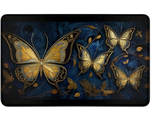 RWUTYTIUL for MTG Card Playmat TCG Playmat Desk Mats 24 X 14 Inch, Stitched Playmat for Commander Board RPG CCG Game Magic The Gathering, Play Mat for Card Game Playing Accessories, Blue Butterfly RWUTYTIUL for MTG Card Playmat TCG Playmat Desk Mats 24 X 14 Inch, Stitched Playmat for Commander Board RPG CCG Game Magic The Gathering, Play Mat for Card Game Playing Accessories, Blue Butterfly von RWUTYTIUL