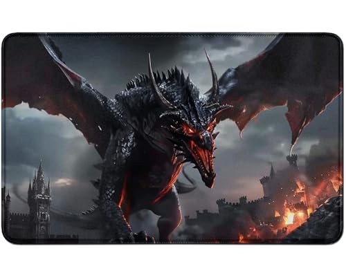RWUTYTIUL for MTG Card Playmat TCG Playmat Desk Mats 24 X 14 Inch, Stitched Playmat for Commander Board RPG CCG Game Magic The Gathering, Play Mat for Card Game Playing Accessories, Dragon Cool RWUTYTIUL for MTG Card Playmat TCG Playmat Desk Mats 24 X 14 Inch, Stitched Playmat for Commander Board RPG CCG Game Magic The Gathering, Play Mat for Card Game Playing Accessories, Dragon Cool von RWUTYTIUL