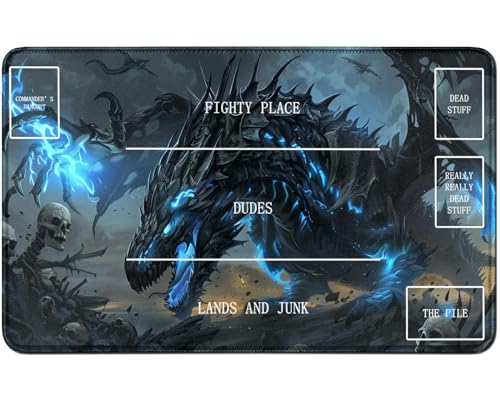 RWUTYTIUL for MTG Card Playmat TCG Playmat Desk Mats 24 X 14 Inch, Stitched Playmat for Commander Board RPG CCG Game Magic The Gathering, Play Mat for Card Game Playing Accessories, Dragon RWUTYTIUL for MTG Card Playmat TCG Playmat Desk Mats 24 X 14 Inch, Stitched Playmat for Commander Board RPG CCG Game Magic The Gathering, Play Mat for Card Game Playing Accessories, Dragon von RWUTYTIUL