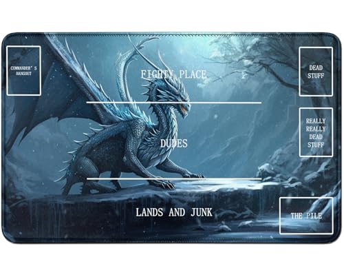 RWUTYTIUL for MTG Card Playmat TCG Playmat Desk Mats 24 X 14 Inch, Stitched Playmat for Commander Board RPG CCG Game Magic The Gathering, Play Mat for Card Game Playing Accessories, Dragon RWUTYTIUL for MTG Card Playmat TCG Playmat Desk Mats 24 X 14 Inch, Stitched Playmat for Commander Board RPG CCG Game Magic The Gathering, Play Mat for Card Game Playing Accessories, Dragon von RWUTYTIUL