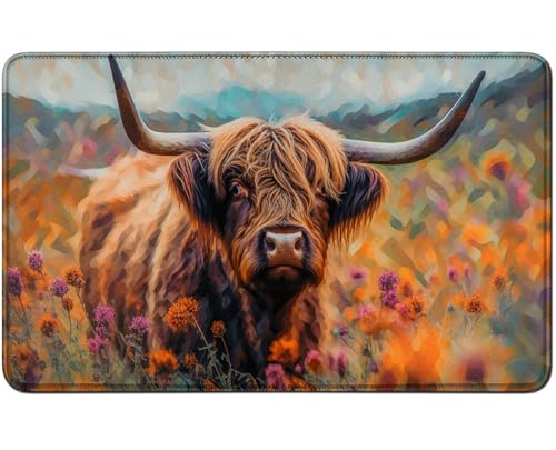 RWUTYTIUL for MTG Card Playmat TCG Playmat Desk Mats 24 X 14 Inch, Stitched Playmat for Commander Board RPG CCG Game Magic The Gathering, Play Mat for Card Game Playing Accessories, Flower and Cow RWUTYTIUL for MTG Card Playmat TCG Playmat Desk Mats 24 X 14 Inch, Stitched Playmat for Commander Board RPG CCG Game Magic The Gathering, Play Mat for Card Game Playing Accessories, Flower and Cow von RWUTYTIUL