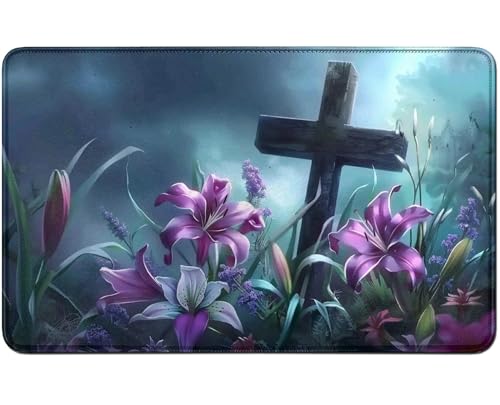 RWUTYTIUL for MTG Card Playmat TCG Playmat Desk Mats 24 X 14 Inch, Stitched Playmat for Commander Board RPG CCG Game Magic The Gathering, Play Mat for Card Game Playing Accessories, Flower RWUTYTIUL for MTG Card Playmat TCG Playmat Desk Mats 24 X 14 Inch, Stitched Playmat for Commander Board RPG CCG Game Magic The Gathering, Play Mat for Card Game Playing Accessories, Flower von RWUTYTIUL