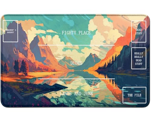RWUTYTIUL for MTG Card Playmat TCG Playmat Desk Mats 24 X 14 Inch, Stitched Playmat for Commander Board RPG CCG Game Magic The Gathering, Play Mat for Card Game Playing Accessories, Forest Stream RWUTYTIUL for MTG Card Playmat TCG Playmat Desk Mats 24 X 14 Inch, Stitched Playmat for Commander Board RPG CCG Game Magic The Gathering, Play Mat for Card Game Playing Accessories, Forest Stream von RWUTYTIUL