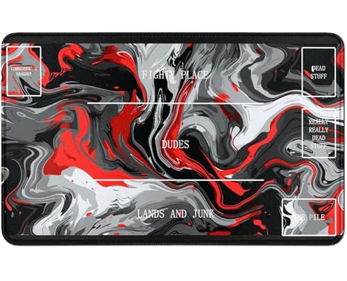 RWUTYTIUL for MTG Card Playmat TCG Playmat Desk Mats 24 X 14 Inch, Stitched Playmat for Commander Board RPG CCG Game Magic The Gathering, Play Mat for Card Game Playing Accessories, Gray Marble RWUTYTIUL for MTG Card Playmat TCG Playmat Desk Mats 24 X 14 Inch, Stitched Playmat for Commander Board RPG CCG Game Magic The Gathering, Play Mat for Card Game Playing Accessories, Gray Marble von RWUTYTIUL