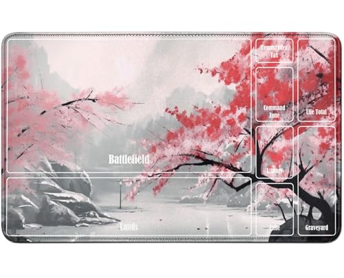 RWUTYTIUL for MTG Card Playmat TCG Playmat Desk Mats 24 X 14 Inch, Stitched Playmat for Commander Board RPG CCG Game Magic The Gathering, Play Mat for Card Game Playing Accessories, Ink Plum Blossom RWUTYTIUL for MTG Card Playmat TCG Playmat Desk Mats 24 X 14 Inch, Stitched Playmat for Commander Board RPG CCG Game Magic The Gathering, Play Mat for Card Game Playing Accessories, Ink Plum Blossom von RWUTYTIUL
