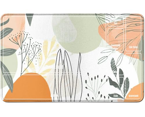 RWUTYTIUL for MTG Card Playmat TCG Playmat Desk Mats 24 X 14 Inch, Stitched Playmat for Commander Board RPG CCG Game Magic The Gathering, Play Mat for Card Game Playing Accessories, Leaf Flower RWUTYTIUL for MTG Card Playmat TCG Playmat Desk Mats 24 X 14 Inch, Stitched Playmat for Commander Board RPG CCG Game Magic The Gathering, Play Mat for Card Game Playing Accessories, Leaf Flower von RWUTYTIUL