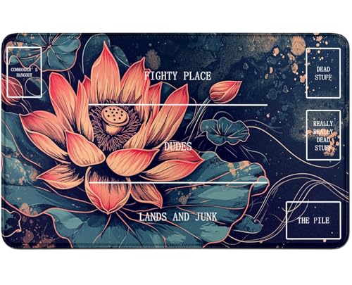 RWUTYTIUL for MTG Card Playmat TCG Playmat Desk Mats 24 X 14 Inch, Stitched Playmat for Commander Board RPG CCG Game Magic The Gathering, Play Mat for Card Game Playing Accessories, Lotus Flower RWUTYTIUL for MTG Card Playmat TCG Playmat Desk Mats 24 X 14 Inch, Stitched Playmat for Commander Board RPG CCG Game Magic The Gathering, Play Mat for Card Game Playing Accessories, Lotus Flower von RWUTYTIUL