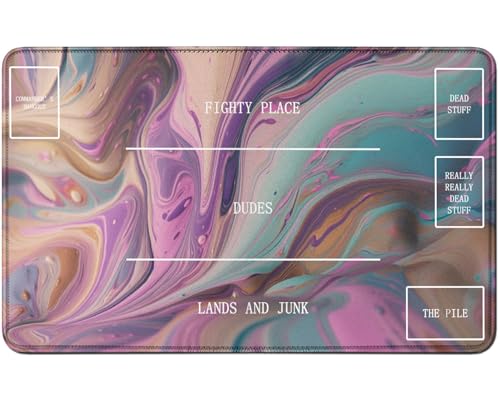 RWUTYTIUL for MTG Card Playmat TCG Playmat Desk Mats 24 X 14 Inch, Stitched Playmat for Commander Board RPG CCG Game Magic The Gathering, Play Mat for Card Game Playing Accessories, Marble RWUTYTIUL for MTG Card Playmat TCG Playmat Desk Mats 24 X 14 Inch, Stitched Playmat for Commander Board RPG CCG Game Magic The Gathering, Play Mat for Card Game Playing Accessories, Marble von RWUTYTIUL
