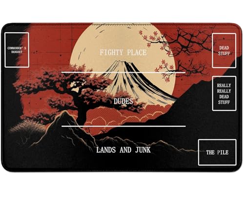 RWUTYTIUL for MTG Card Playmat TCG Playmat Desk Mats 24 X 14 Inch, Stitched Playmat for Commander Board RPG CCG Game Magic The Gathering, Play Mat for Card Game Playing Accessories, Mountains RWUTYTIUL for MTG Card Playmat TCG Playmat Desk Mats 24 X 14 Inch, Stitched Playmat for Commander Board RPG CCG Game Magic The Gathering, Play Mat for Card Game Playing Accessories, Mountains von RWUTYTIUL