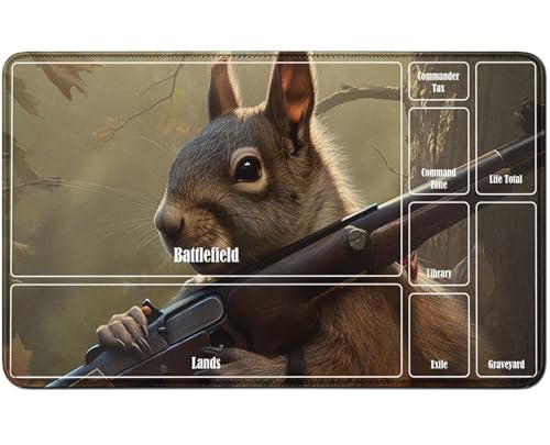 RWUTYTIUL for MTG Card Playmat TCG Playmat Desk Mats 24 X 14 Inch, Stitched Playmat for Commander Board RPG CCG Game Magic The Gathering, Play Mat for Card Game Playing Accessories, Mouse von RWUTYTIUL