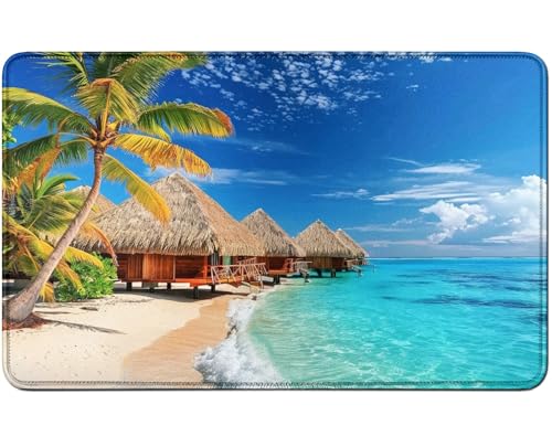 RWUTYTIUL for MTG Card Playmat TCG Playmat Desk Mats 24 X 14 Inch, Stitched Playmat for Commander Board RPG CCG Game Magic The Gathering, Play Mat for Card Game Playing Accessories, Palm Tree Beach RWUTYTIUL for MTG Card Playmat TCG Playmat Desk Mats 24 X 14 Inch, Stitched Playmat for Commander Board RPG CCG Game Magic The Gathering, Play Mat for Card Game Playing Accessories, Palm Tree Beach von RWUTYTIUL