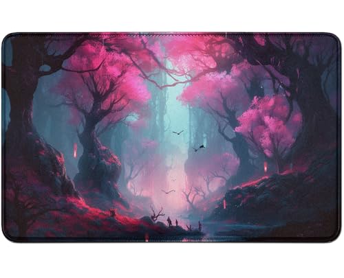 RWUTYTIUL for MTG Card Playmat TCG Playmat Desk Mats 24 X 14 Inch, Stitched Playmat for Commander Board RPG CCG Game Magic The Gathering, Play Mat for Card Game Playing Accessories, Pink Tree RWUTYTIUL for MTG Card Playmat TCG Playmat Desk Mats 24 X 14 Inch, Stitched Playmat for Commander Board RPG CCG Game Magic The Gathering, Play Mat for Card Game Playing Accessories, Pink Tree von RWUTYTIUL