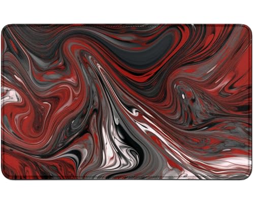 RWUTYTIUL for MTG Card Playmat TCG Playmat Desk Mats 24 X 14 Inch, Stitched Playmat for Commander Board RPG CCG Game Magic The Gathering, Play Mat for Card Game Playing Accessories, Red Marble RWUTYTIUL for MTG Card Playmat TCG Playmat Desk Mats 24 X 14 Inch, Stitched Playmat for Commander Board RPG CCG Game Magic The Gathering, Play Mat for Card Game Playing Accessories, Red Marble von RWUTYTIUL