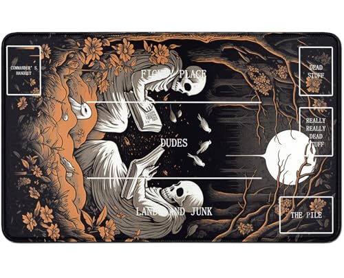 RWUTYTIUL for MTG Card Playmat TCG Playmat Desk Mats 24 X 14 Inch, Stitched Playmat for Commander Board RPG CCG Game Magic The Gathering, Play Mat for Card Game Playing Accessories, Skull Forest RWUTYTIUL for MTG Card Playmat TCG Playmat Desk Mats 24 X 14 Inch, Stitched Playmat for Commander Board RPG CCG Game Magic The Gathering, Play Mat for Card Game Playing Accessories, Skull Forest von RWUTYTIUL