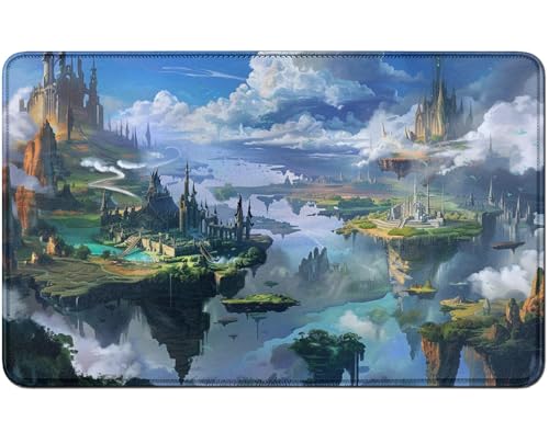 RWUTYTIUL for MTG Card Playmat TCG Playmat Desk Mats 24 X 14 Inch, Stitched Playmat for Commander Board RPG CCG Game Magic The Gathering, Play Mat for Card Game Playing Accessories, Village RWUTYTIUL for MTG Card Playmat TCG Playmat Desk Mats 24 X 14 Inch, Stitched Playmat for Commander Board RPG CCG Game Magic The Gathering, Play Mat for Card Game Playing Accessories, Village von RWUTYTIUL