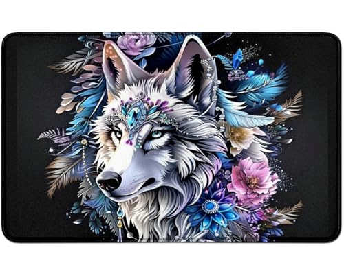 RWUTYTIUL for MTG Card Playmat TCG Playmat Desk Mats 24 X 14 Inch, Stitched Playmat for Commander Board RPG CCG Game Magic The Gathering, Play Mat for Card Game Playing Accessories, Wölves RWUTYTIUL for MTG Card Playmat TCG Playmat Desk Mats 24 X 14 Inch, Stitched Playmat for Commander Board RPG CCG Game Magic The Gathering, Play Mat for Card Game Playing Accessories, Wölves von RWUTYTIUL