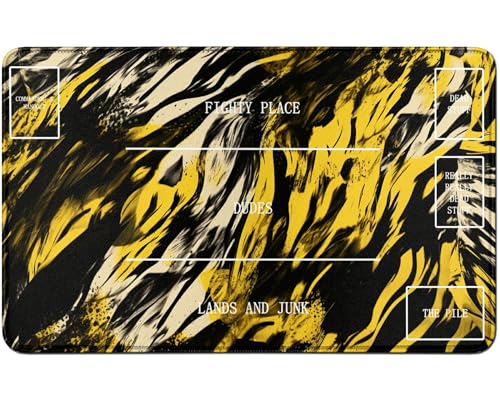 RWUTYTIUL for MTG Card Playmat TCG Playmat Desk Mats 24 X 14 Inch, Stitched Playmat for Commander Board RPG CCG Game Magic The Gathering, Play Mat for Card Game Playing Accessories, Yellow Marble RWUTYTIUL for MTG Card Playmat TCG Playmat Desk Mats 24 X 14 Inch, Stitched Playmat for Commander Board RPG CCG Game Magic The Gathering, Play Mat for Card Game Playing Accessories, Yellow Marble von RWUTYTIUL