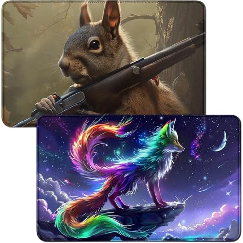 RWUTYTIUL for Purple Moon Wolf MTG Card Playmat & Squirrels Playmat Desk Mats 2-teiliges Set, 61 x 35,6 cm, genähte Spielmatte für Commander-Board, TCG, RPG, CCG, Spielmatte für Kartenspiel RWUTYTIUL for Purple Moon Wolf MTG Card Playmat & Squirrels Playmat Desk Mats 2-teiliges Set, 61 x 35,6 cm, genähte Spielmatte für Commander-Board, TCG, RPG, CCG, Spielmatte für Kartenspiel von RWUTYTIUL
