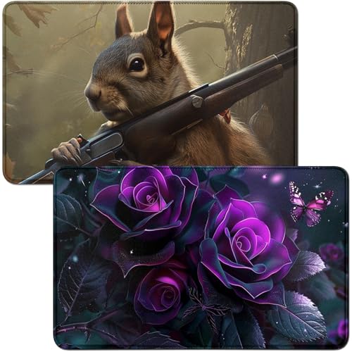 RWUTYTIUL for Purple Rose 03 MTG Card Playmat & Squirrels Playmat Desk Mats 2-teiliges Set, 61 x 35,6 cm, genähte Spielmatte für Commander-Board, TCG, RPG, CCG, Spielmatte für Kartenspiel RWUTYTIUL for Purple Rose 03 MTG Card Playmat & Squirrels Playmat Desk Mats 2-teiliges Set, 61 x 35,6 cm, genähte Spielmatte für Commander-Board, TCG, RPG, CCG, Spielmatte für Kartenspiel von RWUTYTIUL