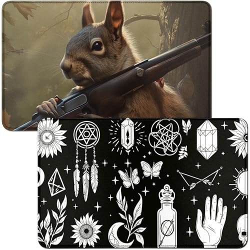 RWUTYTIUL for Sun Butterfly Finger MTG Card Playmat & Squirrels Playmat Desk Mats 2Pcs Set 24 X 14 Inch, Stitched Playmat for Commmander Board TCG RPG CCG, Play Mat for Card Game Playing Accessories RWUTYTIUL for Sun Butterfly Finger MTG Card Playmat & Squirrels Playmat Desk Mats 2Pcs Set 24 X 14 Inch, Stitched Playmat for Commmander Board TCG RPG CCG, Play Mat for Card Game Playing Accessories von RWUTYTIUL