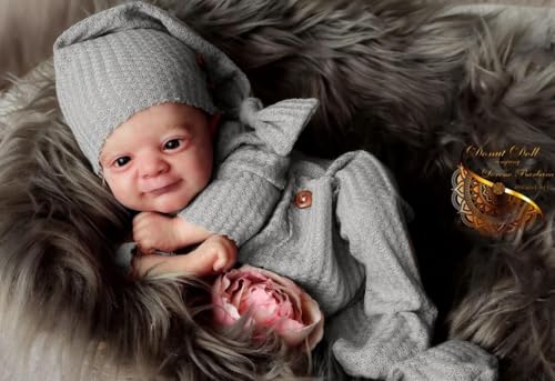 RXDOLL 18 Zoll 45 cm Realistische Wiedergeburt Kleine Baby Puppe Weicher Tuch Körper Handmade Lifelike Painted Hair Wie Echte Neugeborene Bebe mit Fütterung Spielzeug Geschenke RXDOLL 18 Zoll 45 cm Realistische Wiedergeburt Kleine Baby Puppe Weicher Tuch Körper Handmade Lifelike Painted Hair Wie Echte Neugeborene Bebe mit Fütterung Spielzeug Geschenke von RXDOLL