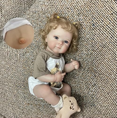 RXDOLL 18 Zoll Reborn Babypuppen Mädchen Silikon Ganzkörper Realistische Baby Mädchen Puppe Anatomisch Korrekt Reborn Puppen Reborn Puppen Poseable Body mit Fütterungszubehör RXDOLL 18 Zoll Reborn Babypuppen Mädchen Silikon Ganzkörper Realistische Baby Mädchen Puppe Anatomisch Korrekt Reborn Puppen Reborn Puppen Poseable Body mit Fütterungszubehör von RXDOLL