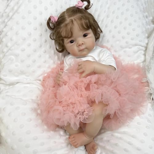 RXDOLL 18 Zoll Reborn Babypuppen Silikon Ganzkörper Vinyl Mädchen Reborn Puppe Die Echt Lebensecht Realistische Neugeborene Babys Mit Spielzeugzubehör Wasserdicht Kinder Geschenk RXDOLL 18 Zoll Reborn Babypuppen Silikon Ganzkörper Vinyl Mädchen Reborn Puppe Die Echt Lebensecht Realistische Neugeborene Babys Mit Spielzeugzubehör Wasserdicht Kinder Geschenk von RXDOLL