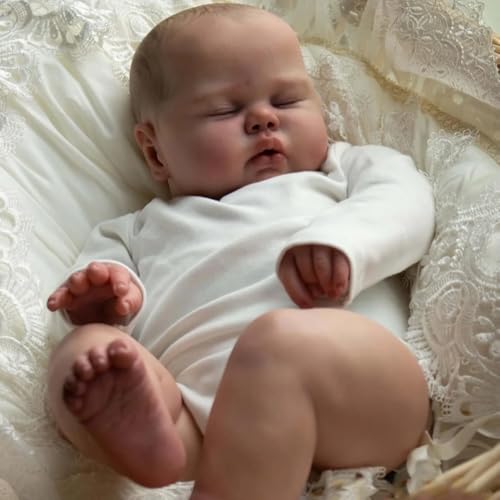 RXDOLL 19 Zoll Reborn Baby Puppen Realistische Neugeborenen Puppe Weiches Tuch Körper Lebensechte Kleinkind Puppen Handmade Real Life Babies mit Spielzeug Zubehör für Kinder ab 3 Jahren RXDOLL 19 Zoll Reborn Baby Puppen Realistische Neugeborenen Puppe Weiches Tuch Körper Lebensechte Kleinkind Puppen Handmade Real Life Babies mit Spielzeug Zubehör für Kinder ab 3 Jahren von RXDOLL