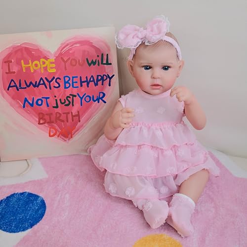 RXDOLL 19 Zoll Reborn Babypuppen Silikon Ganzkörper Vinyl Mädchen Realistische Babypuppe, die echt aussehen Anatomisch korrekt Babypuppen Wasserdichtes Spielzeug für Kinder Geschenke RXDOLL 19 Zoll Reborn Babypuppen Silikon Ganzkörper Vinyl Mädchen Realistische Babypuppe, die echt aussehen Anatomisch korrekt Babypuppen Wasserdichtes Spielzeug für Kinder Geschenke von RXDOLL