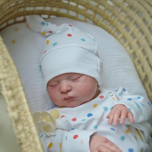 RXDOLL 20 Zoll Real Life Reborn Babypuppen Mädchen Realistische Silikon Babys Puppe Junge Schlafende Lebensechte Neugeborene Puppen, die echt aussehen Babypuppe mit weichem Stoffkörper RXDOLL 20 Zoll Real Life Reborn Babypuppen Mädchen Realistische Silikon Babys Puppe Junge Schlafende Lebensechte Neugeborene Puppen, die echt aussehen Babypuppe mit weichem Stoffkörper von RXDOLL