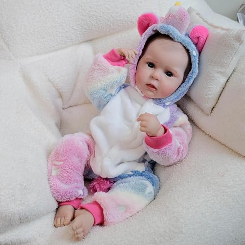 RXDOLL 20 Zoll Realistische Reborn Babypuppen Mädchen Lebensechte Neugeborene Babypuppen Silikon Ganzkörper Posable Anatomisch Korrekte Frühchen Größe Reborn Babys Mädchen Geschenke Spielzeug RXDOLL 20 Zoll Realistische Reborn Babypuppen Mädchen Lebensechte Neugeborene Babypuppen Silikon Ganzkörper Posable Anatomisch Korrekte Frühchen Größe Reborn Babys Mädchen Geschenke Spielzeug von RXDOLL