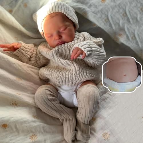 RXDOLL 20 Zoll Realistische Reborn Babypuppen Silikon Ganzkörper Mädchen Schlafen Neugeborene Puppen, die echt aussehen Anatomisch korrekt Babypuppe Geburtstagsgeschenke für Mädchen ab 3 Jahren RXDOLL 20 Zoll Realistische Reborn Babypuppen Silikon Ganzkörper Mädchen Schlafen Neugeborene Puppen, die echt aussehen Anatomisch korrekt Babypuppe Geburtstagsgeschenke für Mädchen ab 3 Jahren von RXDOLL