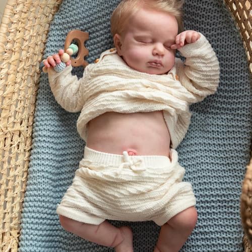 RXDOLL 20 Zoll Reborn Babypuppen Silikon Ganzkörper Anatomisch Korrekte Babypuppe Weiches Vinyl Junge Realistische Neugeborene Babypuppen Wasserdicht Poseable Säuglingspuppe Geschenke von RXDOLL