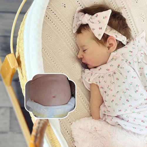 RXDOLL 20 Zoll Reborn Babypuppen Silikon Ganzkörper Mädchen Realistische Neugeborene Puppe Schlafen Reborn Babys, die echt aussehen Babypuppen Anatomisch Korrekt für Alter 3+ RXDOLL 20 Zoll Reborn Babypuppen Silikon Ganzkörper Mädchen Realistische Neugeborene Puppe Schlafen Reborn Babys, die echt aussehen Babypuppen Anatomisch Korrekt für Alter 3+ von RXDOLL