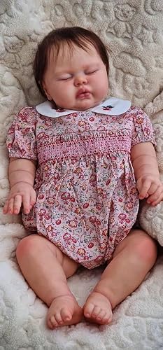 RXDOLL 24 Zoll 60 cm Handgemachte Reborn Baby Puppen Realistische Weiche Tuch Körper Real Life Schlafende Kleinkind Neugeborene Bebe Spielzeug Geburtstagsgeschenke für Kinder RXDOLL 24 Zoll 60 cm Handgemachte Reborn Baby Puppen Realistische Weiche Tuch Körper Real Life Schlafende Kleinkind Neugeborene Bebe Spielzeug Geburtstagsgeschenke für Kinder von RXDOLL