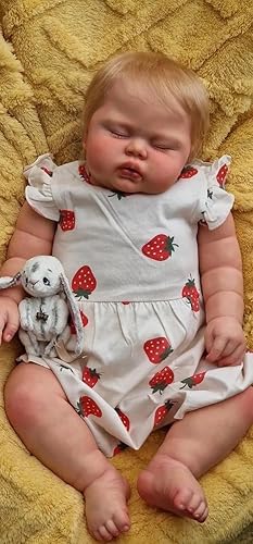 RXDOLL 24 Zoll Realistische Reborn Baby Puppen Weiche Tuch Körper Handmade Lifelike Das Aussehen Real Life Schlafende Kleinkind Neugeborene Bebe mit Spielzeug Zubehör Geschenke für Kinder RXDOLL 24 Zoll Realistische Reborn Baby Puppen Weiche Tuch Körper Handmade Lifelike Das Aussehen Real Life Schlafende Kleinkind Neugeborene Bebe mit Spielzeug Zubehör Geschenke für Kinder von RXDOLL