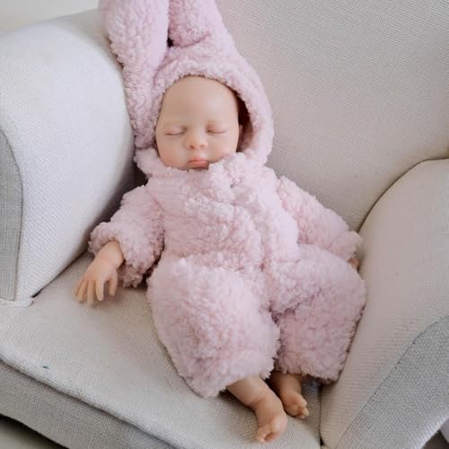 RXDOLL 30,5 cm realistische Reborn-Babypuppen aus Silikon, Ganzkörper-Mädchen, lebensechte schlafende Neugeborenenen-Baby-Puppe, die echt aussehen, wasserdichtes Spielzeug für Kinder ab 3 Jahren RXDOLL 30,5 cm realistische Reborn-Babypuppen aus Silikon, Ganzkörper-Mädchen, lebensechte schlafende Neugeborenenen-Baby-Puppe, die echt aussehen, wasserdichtes Spielzeug für Kinder ab 3 Jahren von RXDOLL